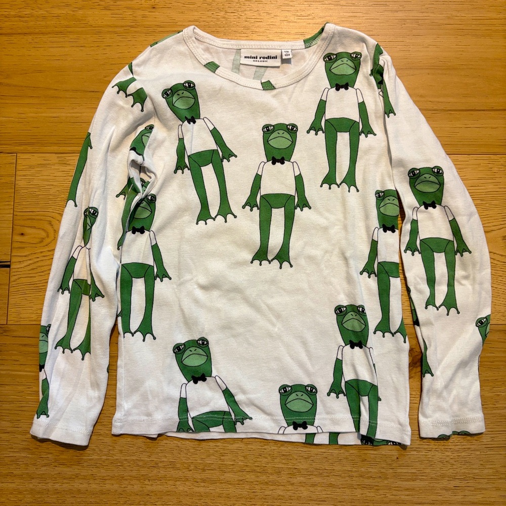 Mini Rodini froggy tee size 116/ 122